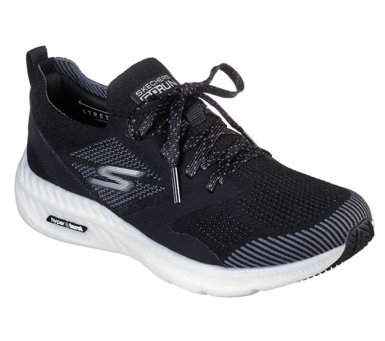 Skechers Gorun Hyper Burst - Womens Running Shoes Black/White [AU-KV6996]